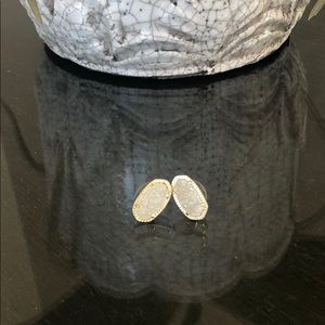 Kendra Scott White Stud Earrings